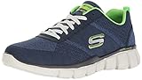Skechers Men's Equalizer 2.0 True Balance Sneaker,Navy/Lime,10.5 4E US