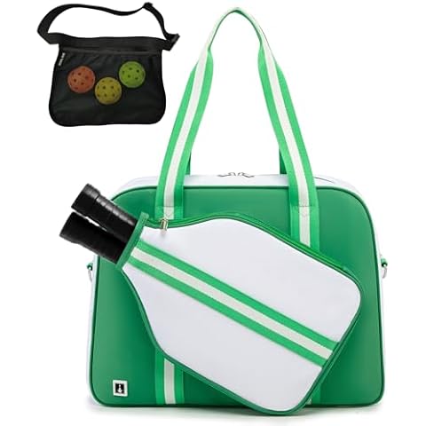 ROYALFAIR Pickleball Bags with Wasit Pouch for Women Men Ladies - Unisex Sling Backpack with Accessories, Paddle Cover Case - Large Tote Shoulder Racquet Sports Gym Duffle Cover