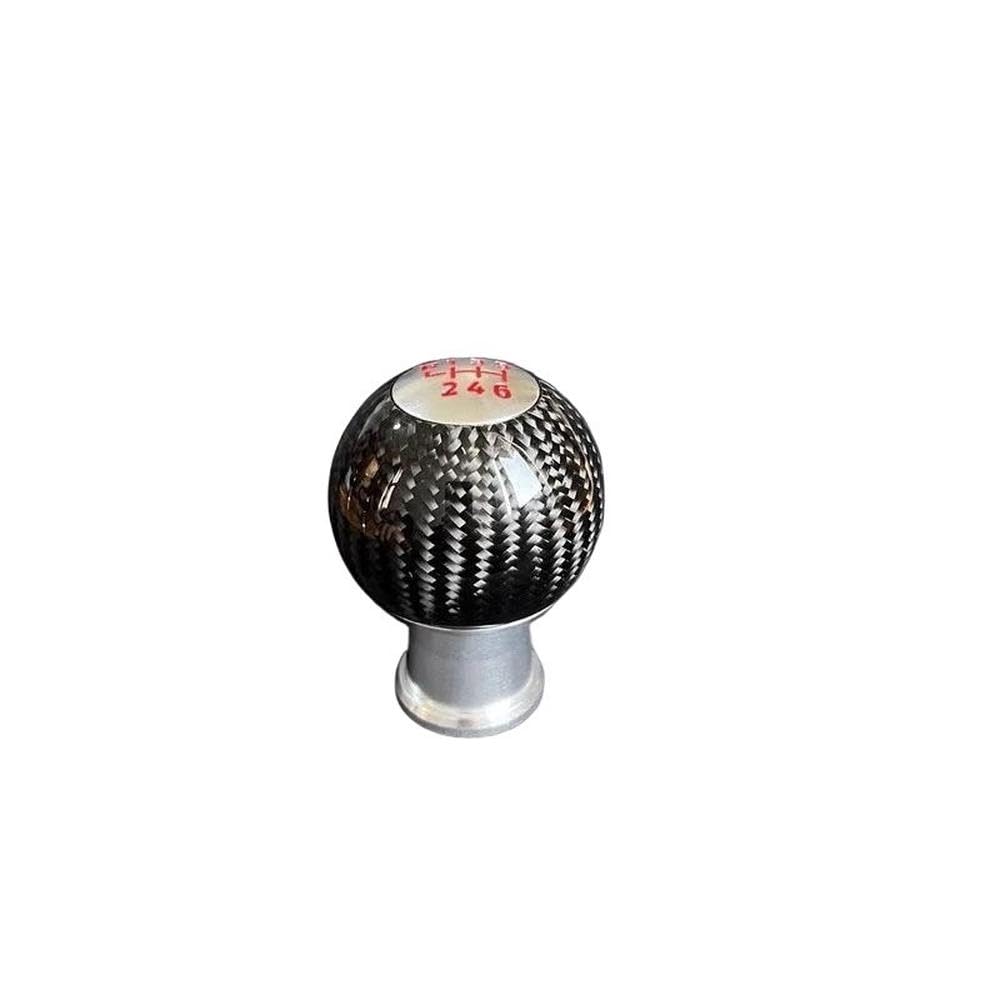 SXQPOCAR 5 6 Speed Real Carbon Fiber Gear Shift Knob for Mazda MX-5 Gear Ball Head Shift Lever Head(BR 6 Speed)