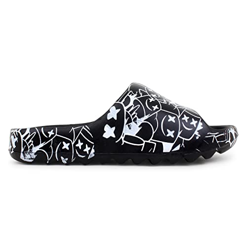 Image of Pampy Angel Zig Zag All SmartiiMen's Flip Flops Slides Back Open Household Comfortable Slippers
