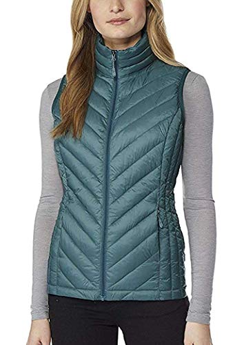 32 DEGREES Heat Womens Packable Vest (XL, Cold Green) (Cold Green, X-Large)