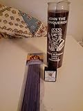 High John The Conqueror 7 Day Unscented Purple Candle in Glass (Juan El Conquistador)