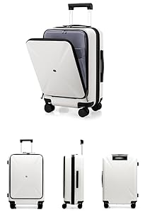 ＊FA＊　ホワイト 前開きキャリーケース XS suitcase-15.jpg