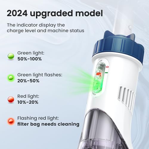 Image of Enhulk Rechargeable Handheld Cordless Pool Vacuum for Above Ground Pool and Inground Pool, 60-Minute Runtime,Powerful Suction up to 18.5 gallons /min, Efficient Leaf and Debris Removal, PC10 Pro