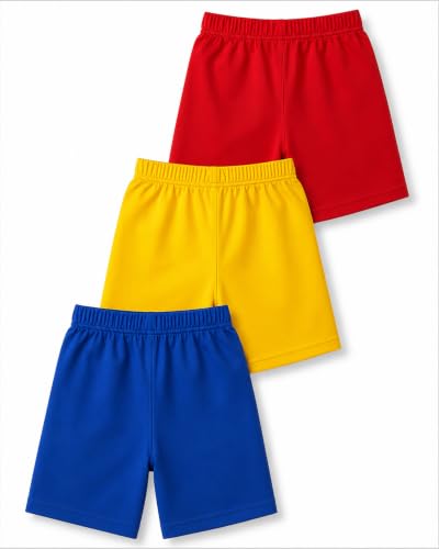 Image of Kuchipoo Disney Boys Regular Fit Cotton Shorts - Pack of 3