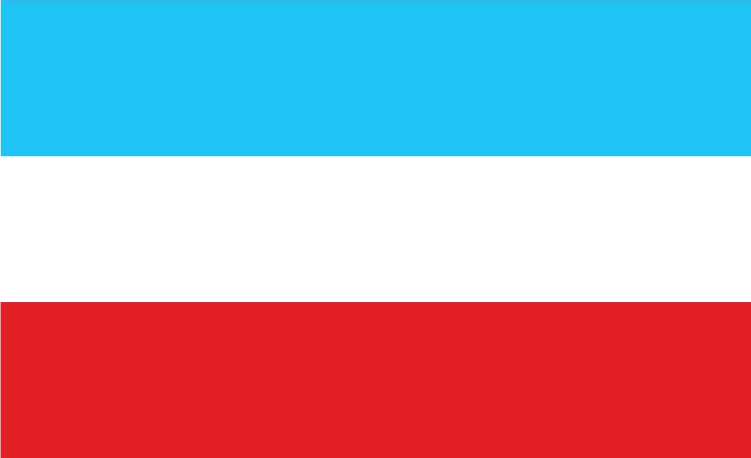Drapeau de Masurie grand format 150x90 aux finitions renforcées