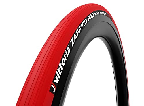 Vittoria Zaffiro Pro Home Trainer Tire - Indoor Bike Trainer Tire - Foldable Training Bicycle Tire (Red, 700x23c) by Vittoria - Used condition - CA$30.22