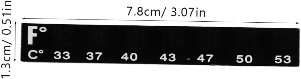 10pcs Adhesive Thermometer Strip PET Liquid Crystal for Fermentation Tanks