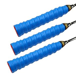 Tennis Grip Tacky Tennis Racket Grip Tape Absorberende Anti-slip Tennis Overgrip voor Tennis Badminton Pickleball Racket Handvat Grip met Demping Ridges Overgrips en Overwraps