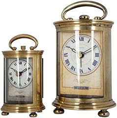 Antique Brass Carriage Alarm Table Clock review image
