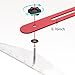 Stair Tread Template Tool with Portable Storage Bag, Stair Tread Shelf Layout Measuring Self Scribe Tool Set for Riser Partitions Self Cutting Drywall (Red) by FEITON