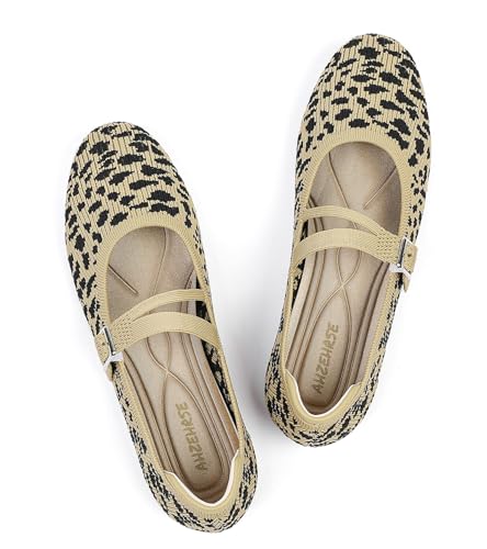Image of Mesh Ballet Flats Shoes for Women Comfortable Studded Mary Jane Shoes Ballerina Buckle Strap Business Office Work Dress Shoes