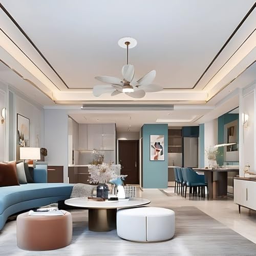Image of INCREWAY 7 Inches White Embryo Ceiling Medallion Round Lightweight Petal Light Base for Home Light Fixtures and Ceiling Fans Decorative Lighting Ceiling Medallion Ring