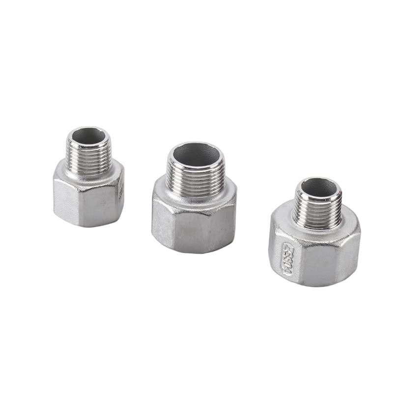 raccords de tuyauterie, Raccord hexagonal en acier inoxydable, DN8 DN10 DN15 DN20 DN25 DN32 DN40, filetage mâle, raccord de tuyau en acier inoxydable