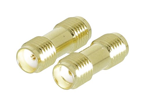 Preisvergleich Produktbild Kupplung SMA männlich männlich, vergoldet, 2 Stück