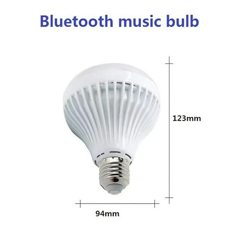 Lâmpada De Música Inteligente Bulbo LED Com Alto-Falante Bluetooth Embutido 12w