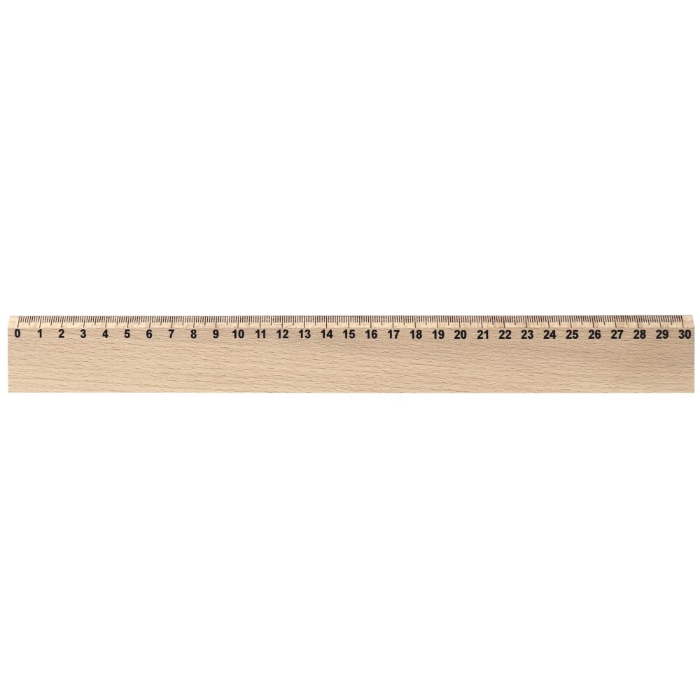 25x HOFMEISTER® Lineal aus Buchenholz 30 cm – handgefertigt, nachhaltig & plastikfrei – präzises Holzlineal für Schule, Büro & Zeichnen – stabil & langlebig
