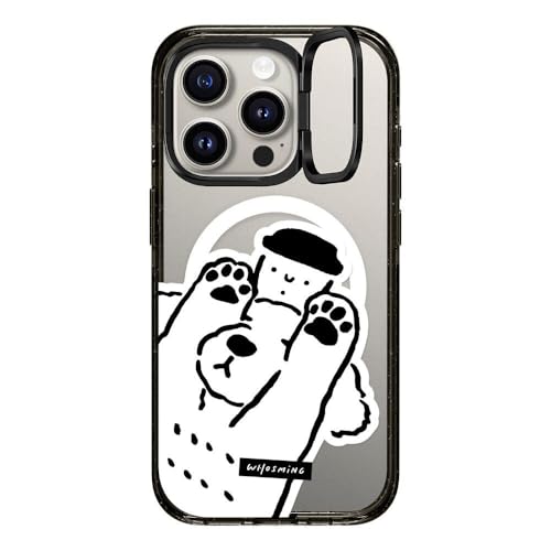 CASETiFY �C���p�N�g�����O�X�^���h MagSafe�Ή� iPhone 15 Pro �P�[�X [MIL�K�i���� (3x MIL-STD-810G) / 2m����̗����������N���A / MagSafe �ɑΉ�] - Dog Loves Coffee -