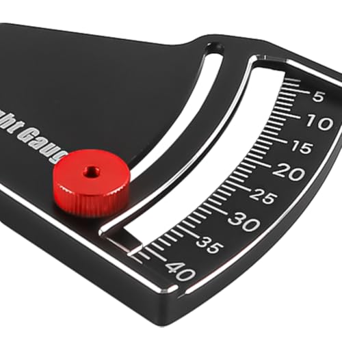 Laroal RC Auto Fahrhöhenmesser Aluminium RC Sturzmesser 3-42mm für 1/8 1/10 Maßstab RC Truck Buggy