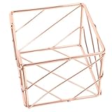 FUNNETOYU Memohalter aus Langlebigem Metall Minimalistisches Design mit Dekorativem Hohlmuster Großer Fassungsvermögen für Notizzettel Stilvoller Schreibtisch Organizer Geeignet für Büro