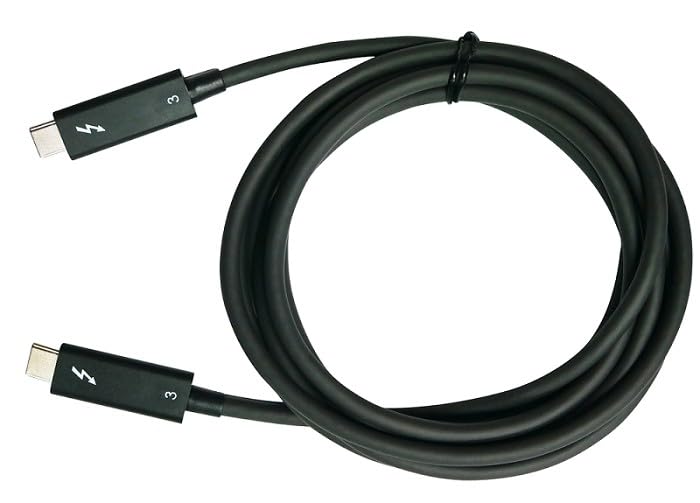 Câble Thunderbolt 3 QNAP CAB-TBT315M-40G noir de 1,5m pour transfert ultra rapide