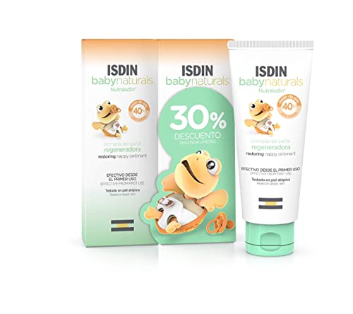 Nutraisdin Baby Naturals Pomada del Pañal Regeneradora DUPLO PACK, Protege y Regenera la Pil Sensibilizada, con 40% Zinc, 2x100ml