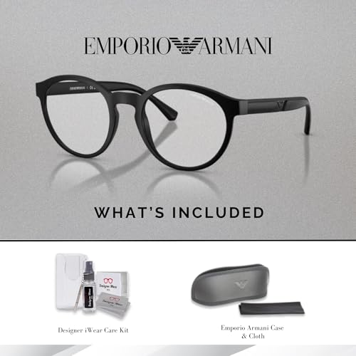 EMPORIO ARMANI EA4152 Round Sunglasses for Men +BUNDLE with ACCESSORY EYEWEAR KIT2