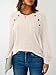 LILLUSORY Womens Tops Long Sleeve Shirts Fall Lightweight Sweaters Apricot XL