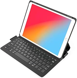 Inateck Keyboard Case for iPad 2021(9th Gen)/iPad 2020(8th Gen)/ iPad 2019(7th Gen) 10.2 Inch, iPad Air 3, iPad Pro 10,5, Ultra Slim,UK Layout, BK2006