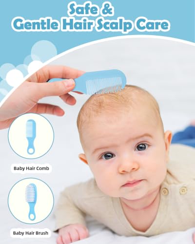 Miniatura 3 de Lictin Set Para Cuidado Del Bebé -12 Piezas Kit De Aseo Para Bebés,Productos Para Bebés, Kits De Puericultura Para Viaje Y El Uso Diario Azul