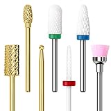 Leicht zu reinigen und desinfizieren - Keramik und Wolframstahlmaterial rostet nicht und verhindert Korrosion, Bürste kann leicht den Feilstaub auf den Bits oder Nägeln reinigen. Und für Gesundheit sollten Sie nach jedem Gebrauch Bits reinigen.