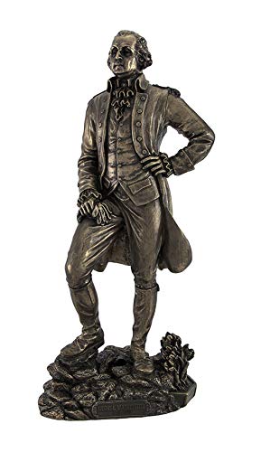 Estatua de George Washington, 11 pulgadas, acabado bronce miniatura 1