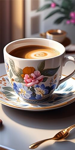 Diamond painting tasse à café kit complet broderie 5D 40x80cm