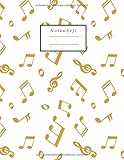  Notenheft: Notenheft zum Selberschreiben/Notenheft blanko/ Notizbuch für Lehrer Musiker und Komponisten/ 80 Seiten /Blanko Notenpapier Manuskript /Piano /Gitarre/ Violine/ Keyboard / DIN A4/Soft Cover