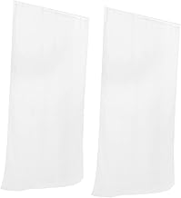 HOMSFOU 6 Peças Cortinas De Gaze Branca Cortina De Gaze Cortina De Gaze Cortinas De Casamento Cortinas Brancas Transparentes Cortinas De Chiffon Cortina De Janela Transparente Cortina