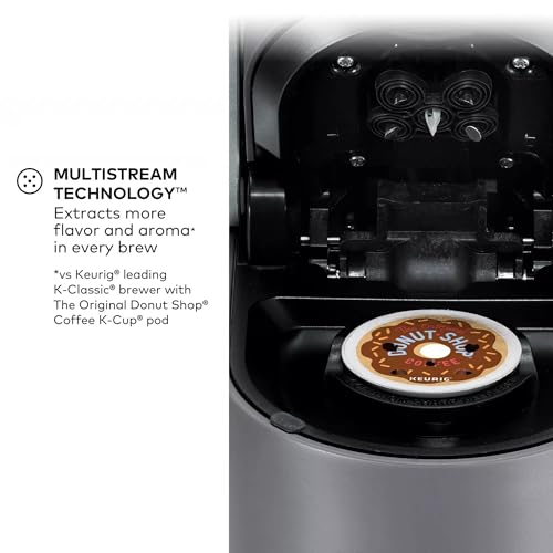 Keurig K-Supreme Single Serve K-Cup Pod Coffee Maker, MultiStream Technology, 4 Brew Sizes, 66oz Dual-Position Removable Reservoir, Gray (Renewed) - Image 6