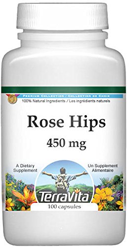 Rose Hips - 450 Mg (100 Capsules, Zin: 511421) - 2 Pack #TOP9