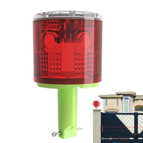 Luz de advertencia solar estroboscópica con LED superbrillante e impermeable para muelles