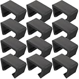 Ciieeo 12 Pezzi Clip di Fissaggio per Mobili in Rattan Nero per Sedie Esterno e Divanetti Modulari da Giardino, Pratici e Facili da Smontare per Balcone
