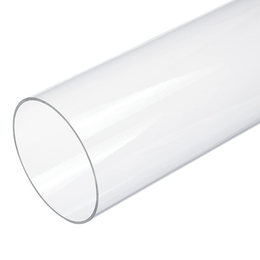 OLYCRAFT Clear Acrylic Round Tube, 305x90mm, DIY Crafts, Lamps, Aquarium, Architectural Model Making