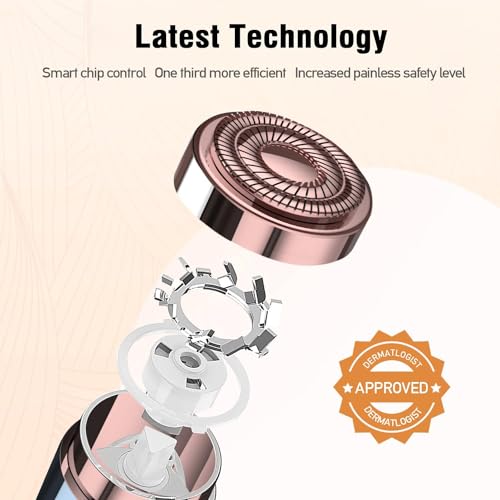SEIHAI Facial Hair Remover for Women Rechargeable Face Hair Remover, Includes 2 x Replaceable Heads - Image 2