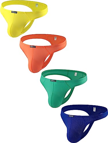 Men's Hipster Thong Pouch Underwear Low Rise T-back Sexy Breathable