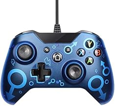 Gamepad Mango Controle Gamepad Moblie del Juego for Gamepad Una PC con Windows Palanca de Mando con Cable USB satisfechas con Controlador QPLNTCQ (Color : Azul, Size : 1)