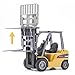 Dollox Die-cast Forklift Truck Toys 1/50 Scale Metal Engineering Vehicle Fork Truck High Detail Construction Vehicles Model Collection Forklift Decoration Toy Gift for Kids