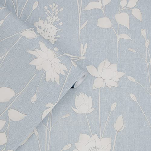 Laura Ashley Dragonfly Garden Chalk Blue Wallpaper #TOP1