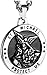 Produktbild DUEJJH Co.,ltd Halskette St Michael Der Erzengel Katholische Medaille Edelstahl Amulett Anhänger Halskette Rolo Bordsteinkette