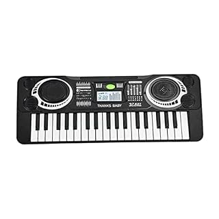 Runfon 37 Touches Clavier, Clavier de Musique numérique 37 Touches Clavier Electronic Organ Black White Musical Musical… - Les Beatles, Paul McCartney, John Lennon, RIngo Starr, George Harrison