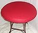 Playezze Felt Poker Table Cover for 36, 48, 60, or 72 Round Table Made to Order in USA (red) 48 inch Round