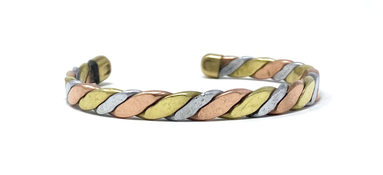 MAHANT JI Adjustable Free Size Pure Copper Brass Silver Kada For Men And Women With Lab Certificate - Twisted Chain Flat Design (B0B2QYJ1F1) Amazon Price History, Amazon Price Tracker