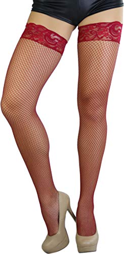 Image of ToBeInStyle Women's Timeless Backseam Fishnet Stocking